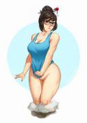 Mei With No Panties (Dandonfuga) [Overwatch]