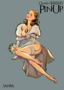 Girls Of Game Of Thrones Pinups [Game Of Thrones, Sansa, Daenerys, Tyene, Shae, Missandei, ...
