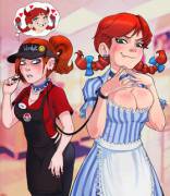 Wendy And An Employee (Shadman) [Wendy's]