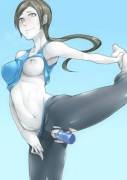 Wii Fit Trainer Doing Some Stretches [Nintendo] (Regura)