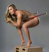 Lindsey Vonn Is In Her Favorite Position.